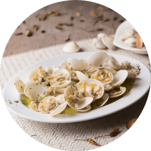 Almejas al vino blanco